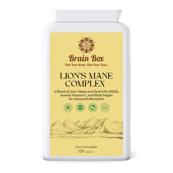 Lions Mane Extract with Acerola & Black Pepper 120 Capsules