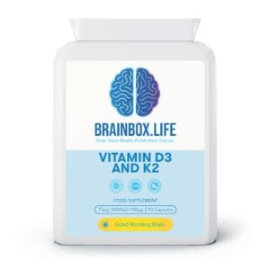 Vitamin D3 3000 IU and Vitamin K2 100ug MK7 90 Capsules - 150ml