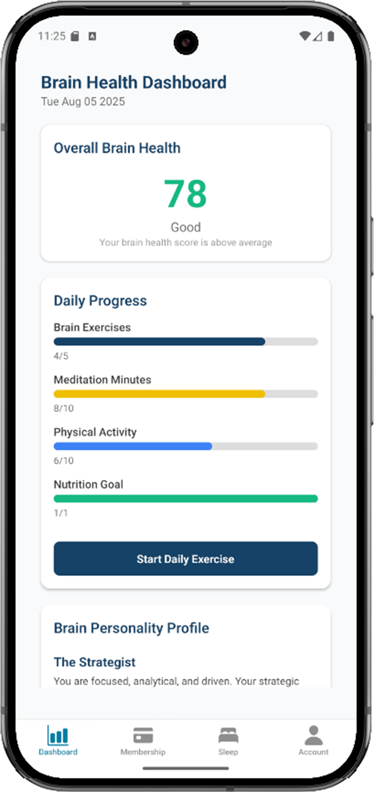 AI Coaching Interface